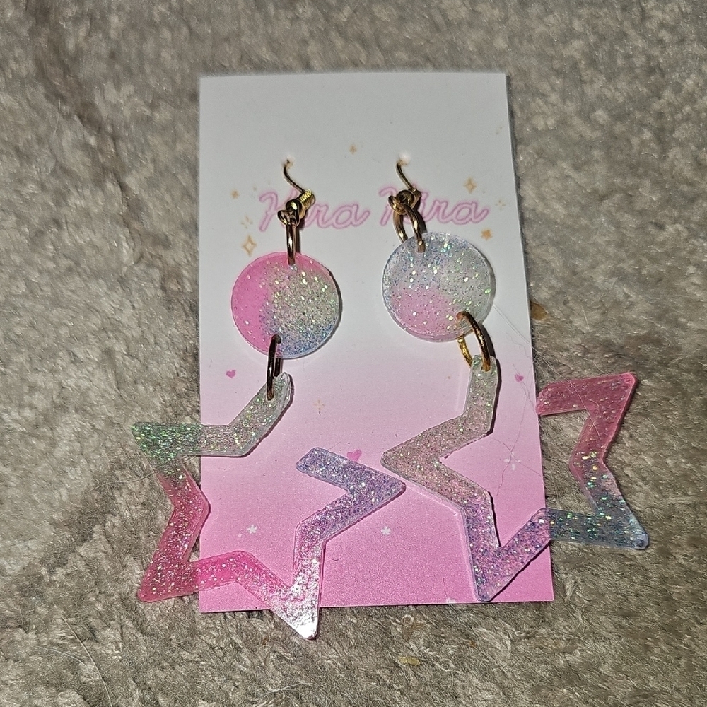 Retro Star Earrings